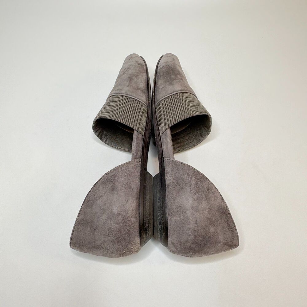 EILEEN FISHER Hilly Gray Suede Dressy Flats Womens Size 6.5 - Picture 6 of 7